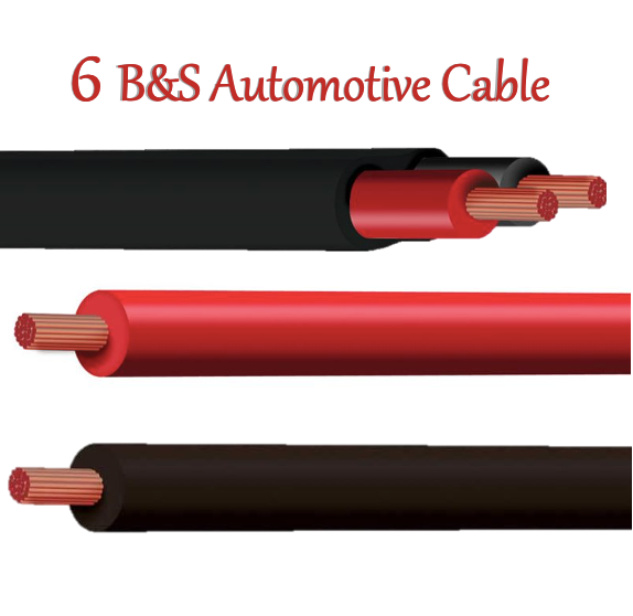 6 B&S (13.5mm2) Automotive Single/ Twin Core Cable