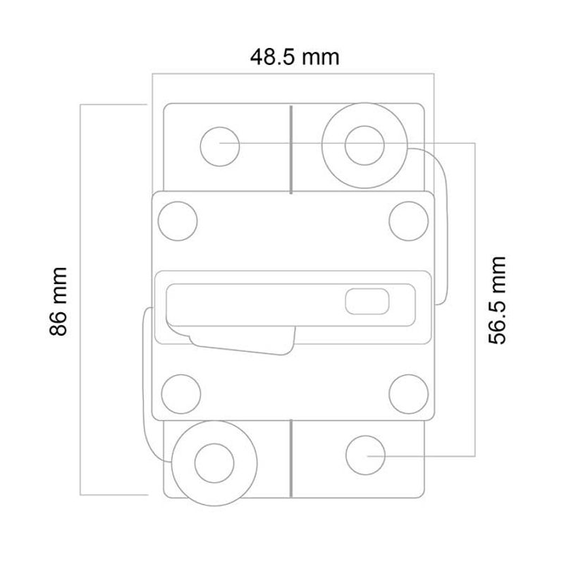 Surface Mount Heavy Duty Manual Reset Circuit Breaker