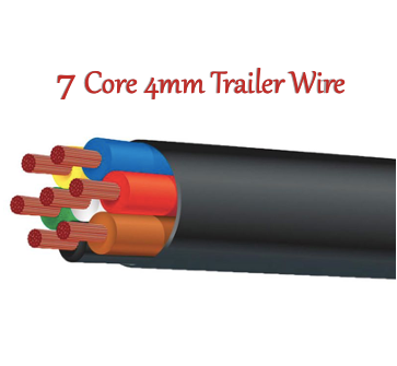 7 Core 4mm(1.84mm2) Automotive trailer wire