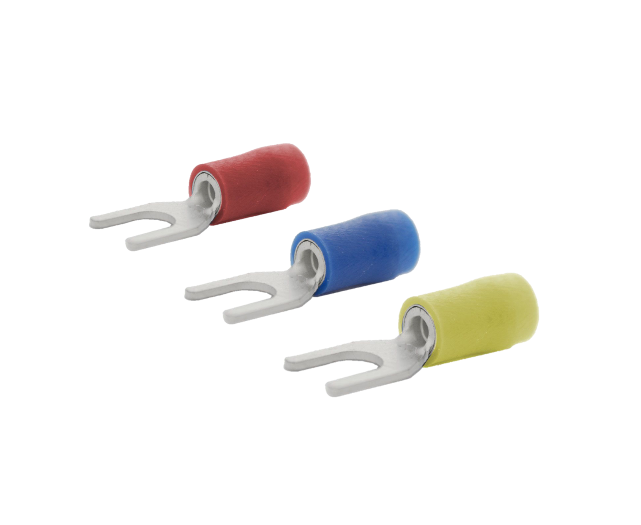 Insulated Fork Spade Terminals 4.3mm & 5mm